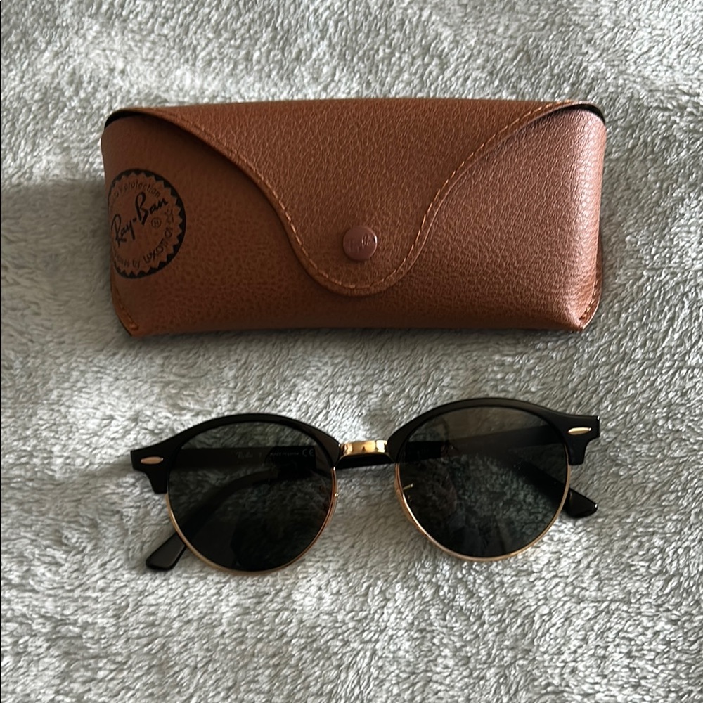 Ray-Ban Black and Gold Sunglasses Frames